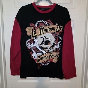 Homme + Femme Men's La Maison De Heavyweight Long Sleeve Shirt Sz M